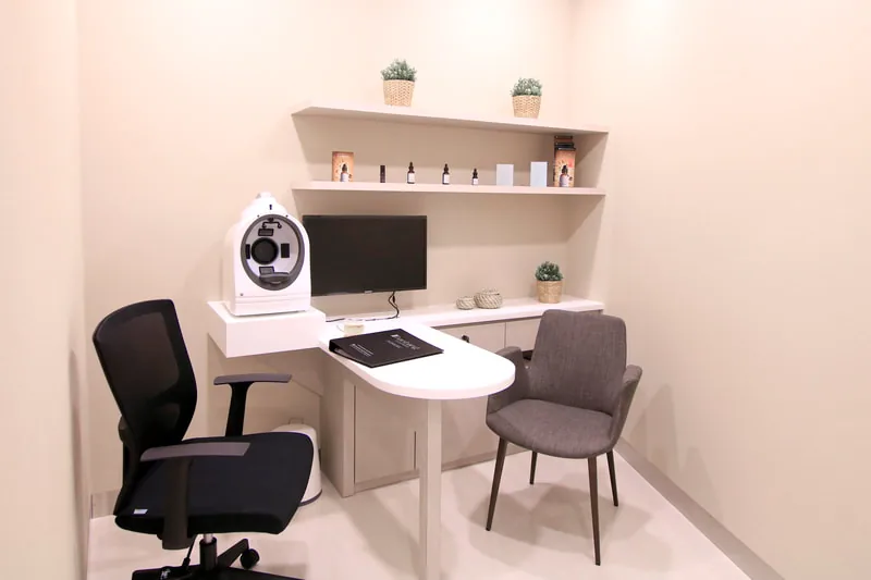 The consultation room at Hanbang Skin Solutions