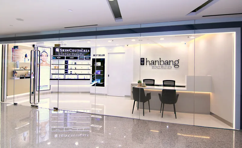 Hanbang Skin Solutions shopfront at Wheelock Place